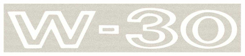 Fender Decal for 1969 Oldsmobile Cutlass W-30 White Each