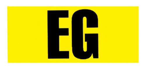 Engine Code Designation Decal for 1966-1968 Chevrolet Chevelle & El Camino 1 Pc