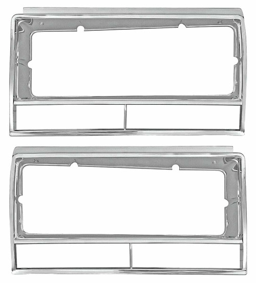 Headlight Bezels for 1982-1983 Chevrolet El Camino, Malibu Pair