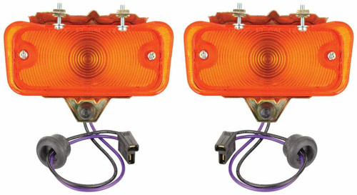 Park Lamp Assembly for 1968 Chevrolet Chevelle, El Camino Pair