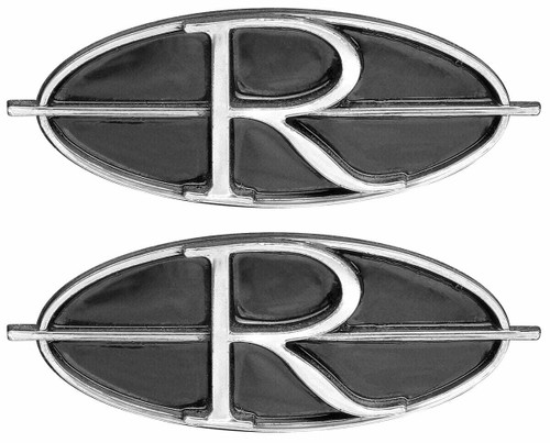 Tail Lamp Lens Emblem for 1964 Buick Riviera Pair