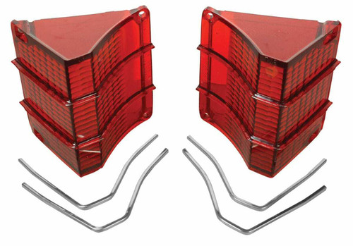 Tail Lamp Lens for 1967 Chevrolet El Camino Wagon, w/ Trim Kit