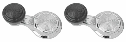Vent Window Handles for 1968-72 Chevy Oldsmobile Pontiac A Body Clear Knob Pair