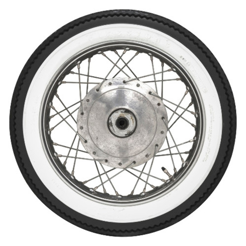 325-16 Firestone 1.5" Whitewall Motorcycle Tire (100/90-16+80/100) Honda Dream