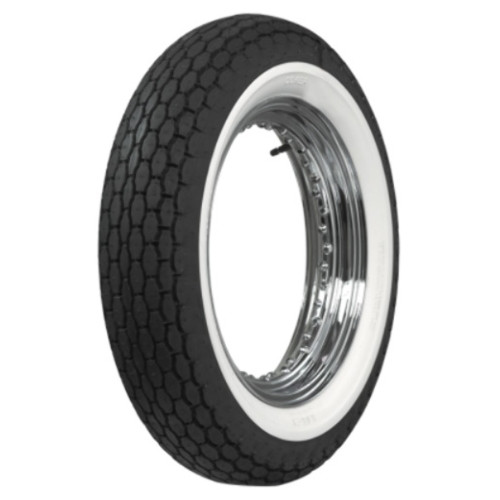 450-18 Beck 2" Whitewall Motorcycle Tire (110/90-18+120/90-18+130/90 Equiv)