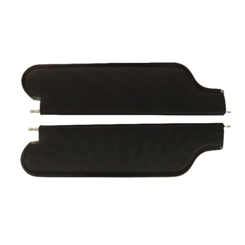 Sun Visor for 1969 Chevrolet Camaro 2 Door Hardtop Cardboard/Fiberboard Ribbed Black Ribbed Vinyl 2 Piece
