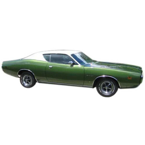 Headliner for 1971 Dodge Charger 2 Door Hardtop Vinyl Non-Perforated Black Non Perforated Vinyl