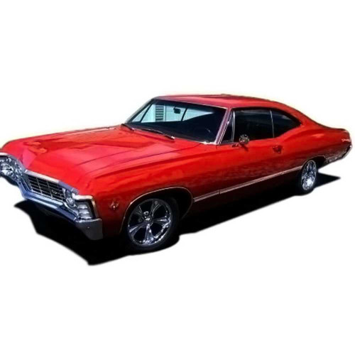 Headliner for 1967 Chevrolet Impala 2 Door Fastback Vinyl Impala Leather Black Impala Leather Vinyl With Sails