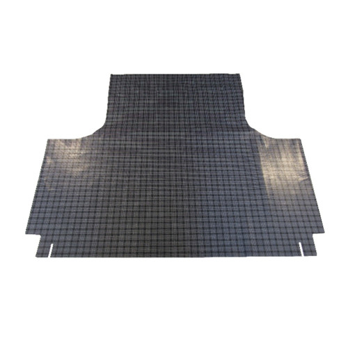 Trunk Floor Mat Cover for 1968 Plymouth Fury II and Fury Hardtop, Gray Herringbone Vinyl, US-made, OEM Quality.
