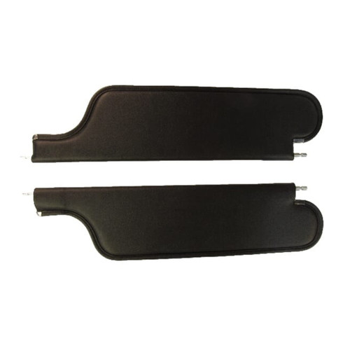Sun Visor for 1965-1967 Chevrolet Chevelle 2 Door Convertible Cardboard/Fiberboard Madrid Black Madrid Vinyl 2 Piece