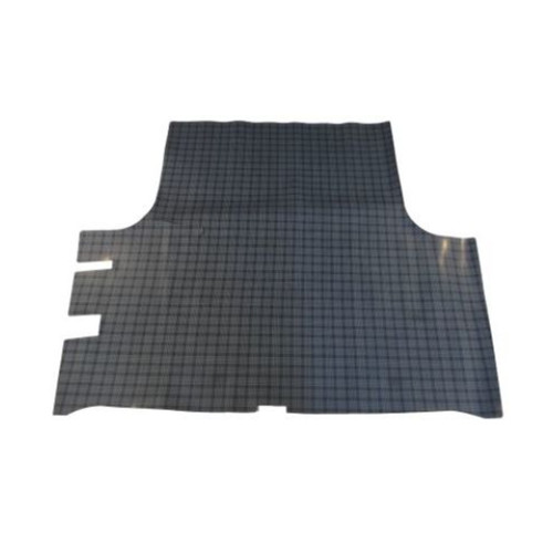 Trunk Floor Mat Cover for 1963-1966 Dodge Dart 2-Door, Gray Herringbone Rubber, Front Area Protection, US-Made Replication.