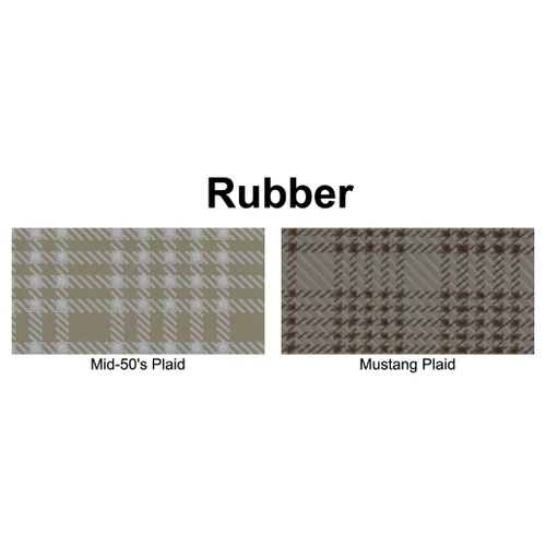 Trunk Floor Mat Cover for 1958-1959 Ford Thunderbird 2-Door Hardtop Rubber Large Plaid 4pc