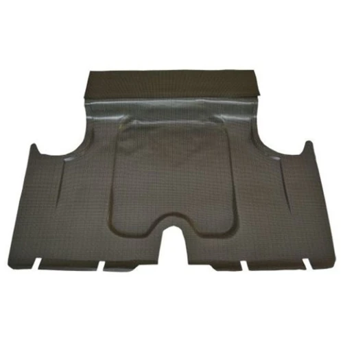 Trunk Floor Mat Cover for 1962 Plymouth Fury Convertible, Gray Herringbone Vinyl, OEM Quality, Front Area Protection.