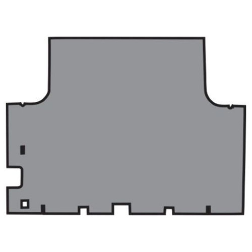 Trunk Floor Mat Cover for 66-67 Dodge Coronet 2DR Hardtop, Gray Herringbone Vinyl, US-made, OEM Quality, Front Area Cover