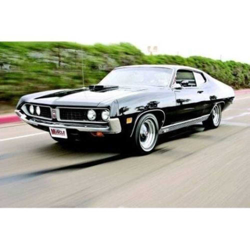 Headliner for 1970-1971 Ford Torino 2 Door Fastback Vinyl Tier Black Tier Vinyl