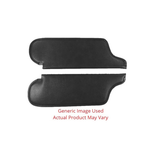 Sun Visor for 1969-1970 Ford Galaxie 500(XL) 2 Door Convertible Cardboard/Fiberboard Madrid Black Madrid Vinyl 2 Piece