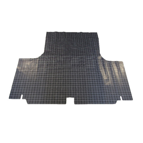 Trunk Floor Mat Cover for 1966 Plymouth Fury II Hardtop, Gray Herringbone Vinyl, US-made, OEM Quality.