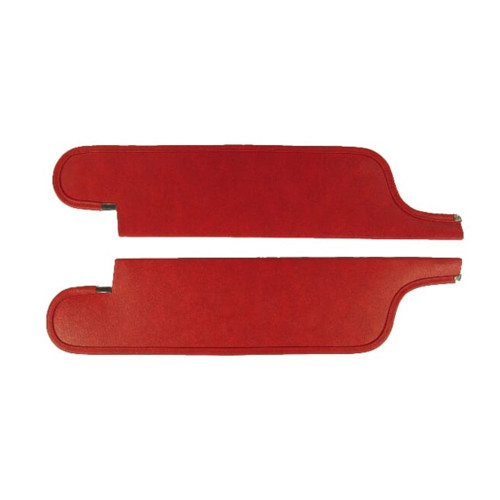 Sun Visor for 1965 Plymouth Satellite 2 Door Convertible Cardboard/Fiberboard Bison Black Bison Vinyl 2 Piece 17 1/4" Long