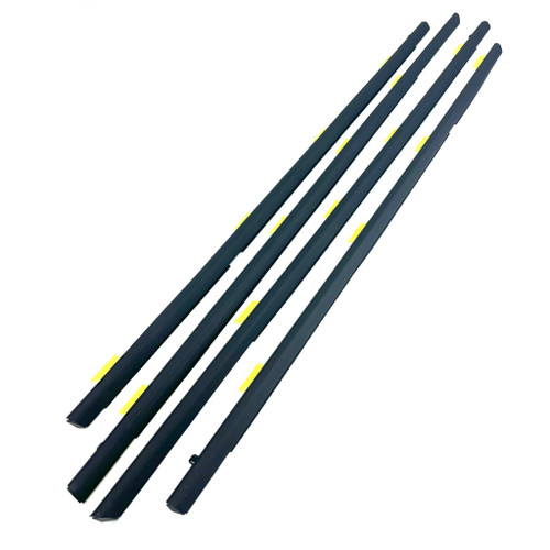 Outer Belt Weatherstrip, Front and Rear 4 Pc Kit for 2001-2005 Honda Civic