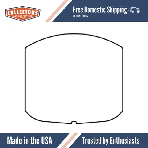 Trunk Floor Mat Cover for 42-48 Chevy Coupe, High Definition Rubber Smooth, Protects Trunk from Spills, Mud, Snow, & Debris.