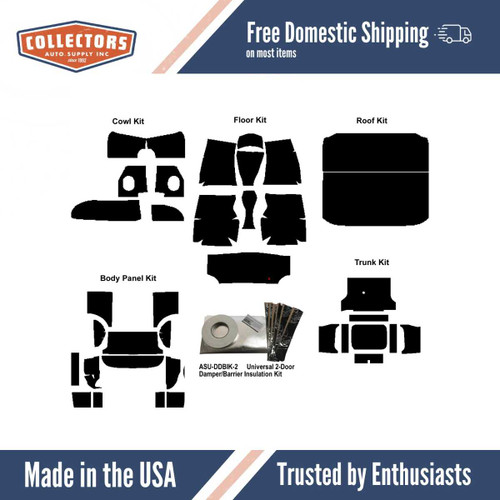 Complete Interior Insulation Kit for 1961-1962 Chevrolet Coupe