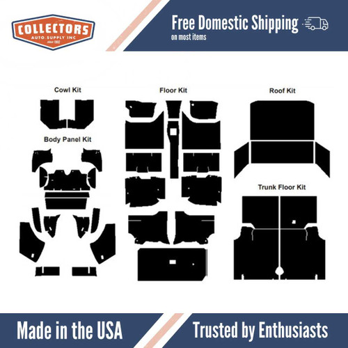 Complete Interior Insulation Kit for 1971-1973 Mercury Cougar Coupe