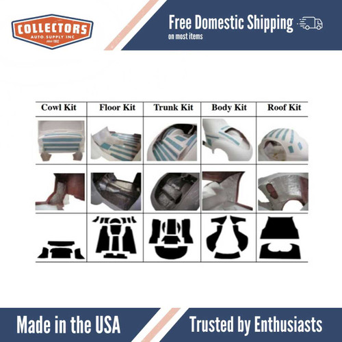 Complete Interior Insulation Kit for 1940-1941 Willys Renegade Coupe