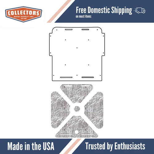 Premium Hood Insulation Pad Heat Shield for 70-72 Monte Carlo G-Body, Ultimate Sound & Heat Insulation, ABS Material.