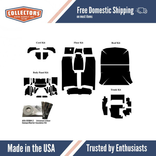 Complete Interior Insulation Kit for 1955-1956 Mopar Coupe