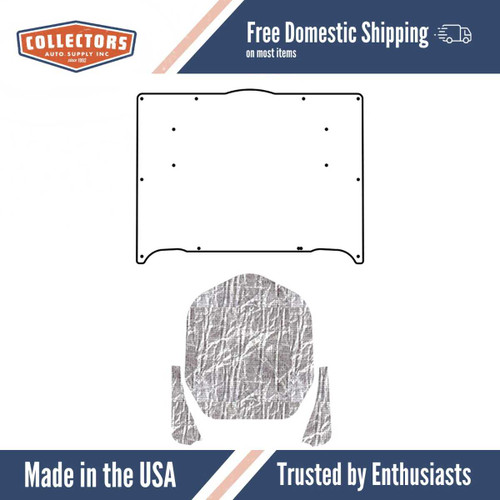 Premium Hood Insulation Pad & Heat Shield for Plymouth Barracuda - Ultimate Sound & Heat Insulation, Easy Installation.