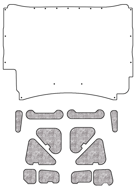 Premium Hood Insulation Pad Heat Shield for Chevrolet AcoustiHood Kit - Ultimate Sound and Heat Solution