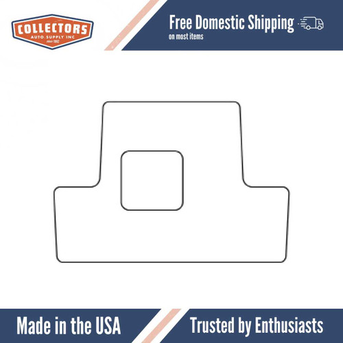 Trunk floor mat cover for classic Chrysler, Dodge, Plymouth B-Body cars. Ultra high rubber, durable, & easy to install.