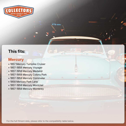 Trunk Floor Mat/Cover for 1957-1958 Mercury Car