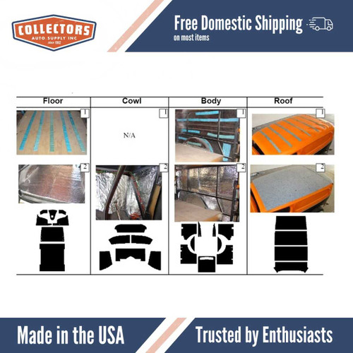 Complete Interior Insulation Kit for 1934 Downs Ford Sedan Delivery