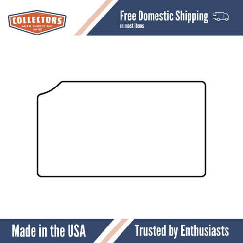 Trunk Floor Mat Cover for Pontiac G-Body, High Definition Rubber Smooth, Protects Trunk from Spills, Mud, Snow, and Debris.