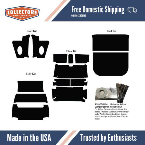 Complete Interior Insulation Kit for 1960-1964 Chevrolet Corvair Sedan