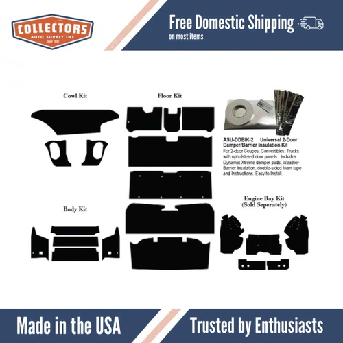 Complete Interior Insulation Kit for 1965-1969 Chevrolet Corvair Convertible