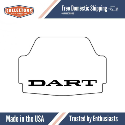 Trunk Floor Mat Cover for 73-76 Dodge Dart, High Definition Rubber, Protects Trunk from Spills, Mud, Snow, and Debris