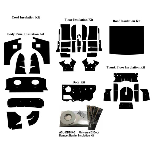 Complete Interior Insulation Kit for 2010-2014 Ford Mustang Coupe