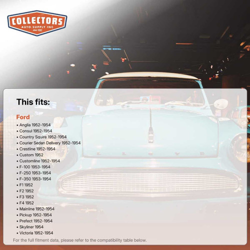 Trunk Rubber Floor Mat Cover for 1952-1954 Ford