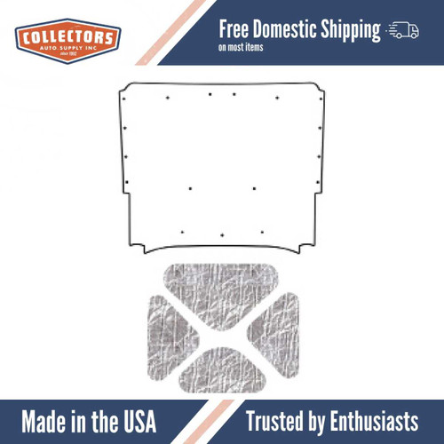 Premium Hood Insulation Pad Heat Shield for Chevrolet A-Body - Ultimate Sound & Heat Insulation, ABS Material, Easy Install