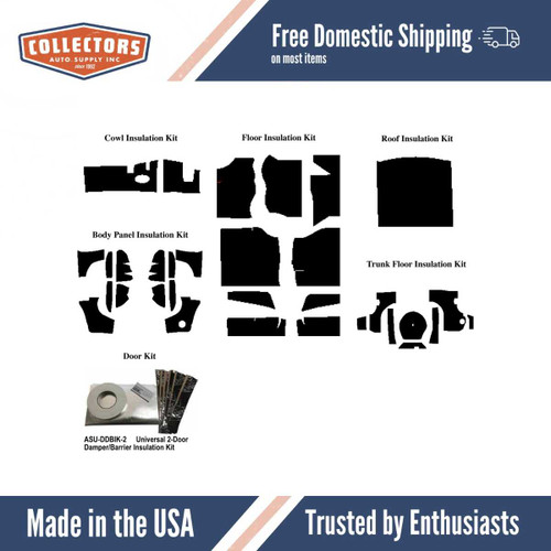 Complete Interior Insulation Kit for 1979-1993 Ford Mustang Hatchback