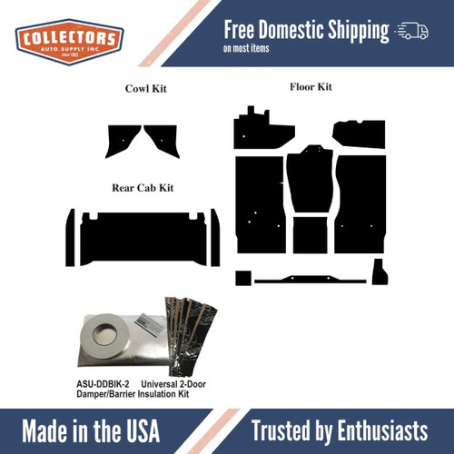 Insulation Sound Deadener Kit for 94-02 Dodge Truck Standard Cab Shield Complete