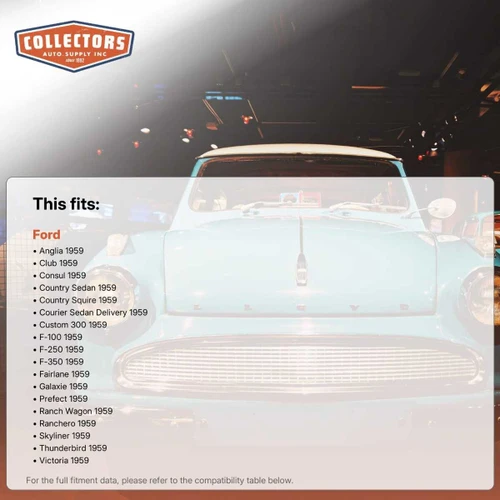 Trunk Rubber Floor Mat Cover for 1959 Ford