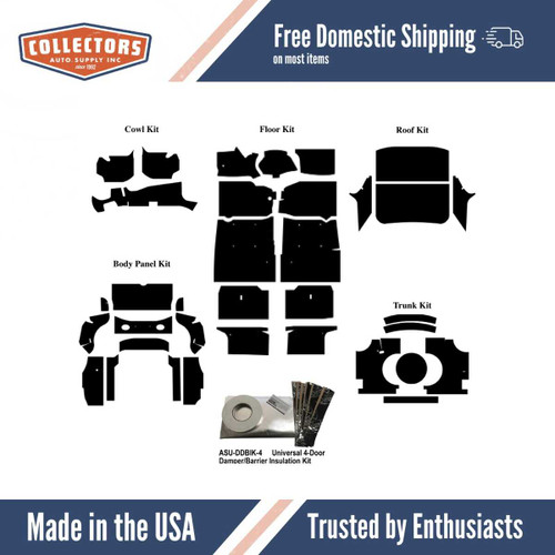 Complete Interior Insulation Kit for 1967-1969 Mopar A-Body Sedan