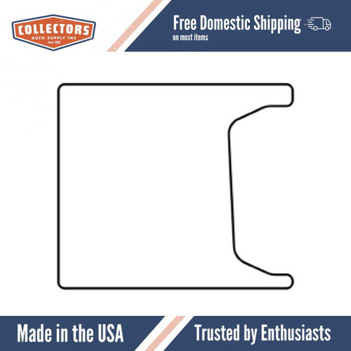 Trunk Floor Mat Cover for Classic Dodge/DeSoto/Plymouth Coupe/Convertible/Sedan, High Definition Rubber, Protects Trunk Floor