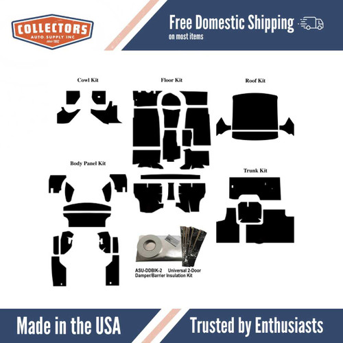 Complete Interior Insulation Kit for 1975-1977 Mopar B-Body Coupe