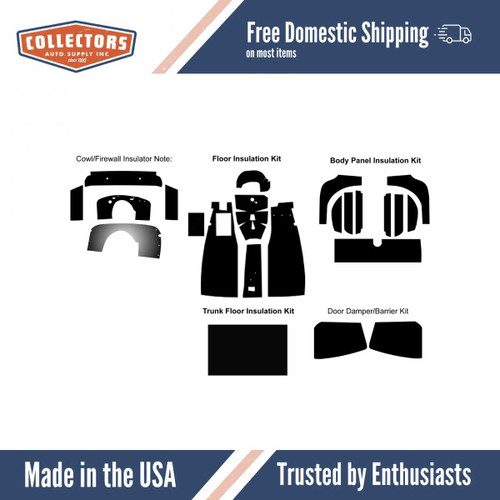 Complete Interior Insulation Kit for 1953-1955 Mg Tf Roadster