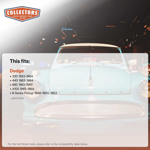 Firewall Insulation for 1947-1968 Dodge Power Wagon