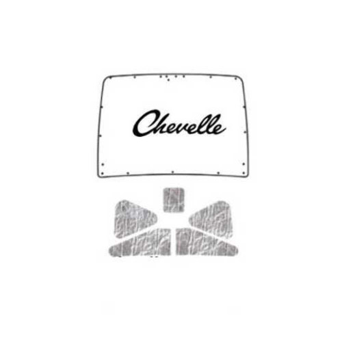 Trunk Floor Mat/Cover for 1955-1956 Mercury Car [QRS-MERC 5556-CUTC]